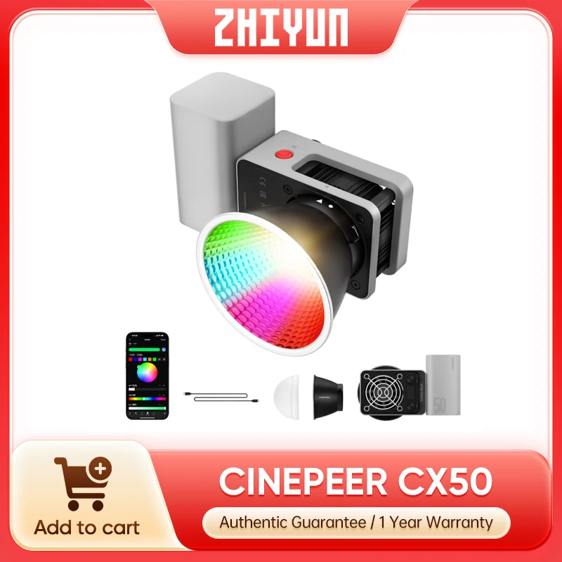 Photography Video Lighting Kit - Luz de video Zhiyun CINEPEER CX50