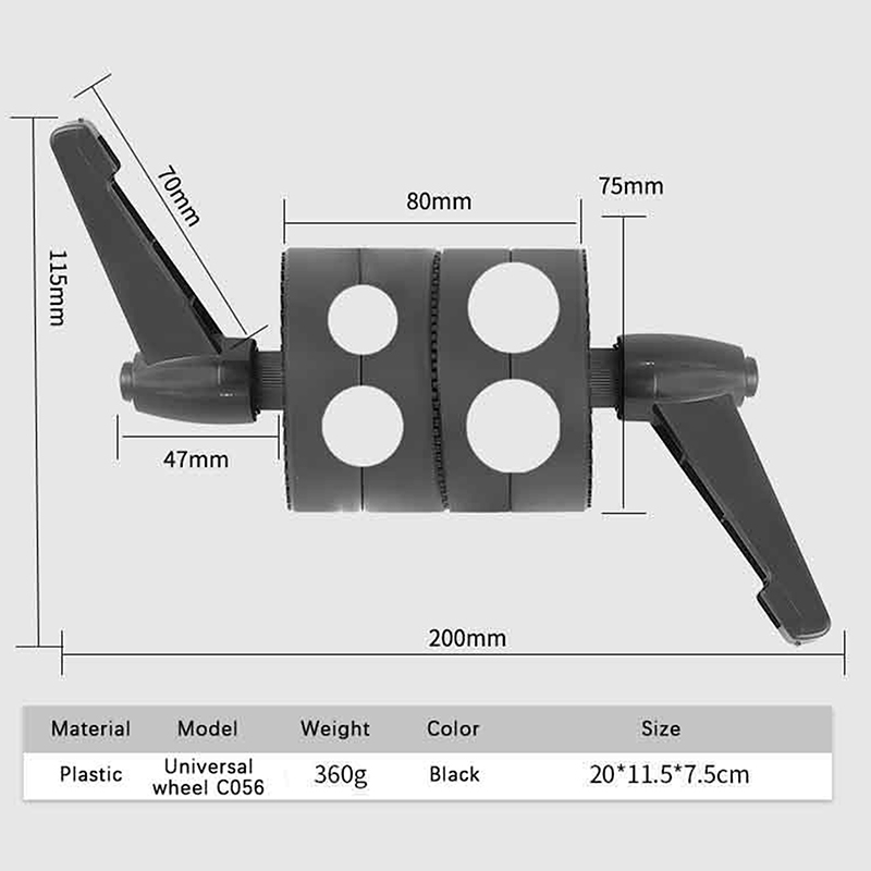 Reflector Arm Clamp - Soporte de agarre de cabeza simple/doble