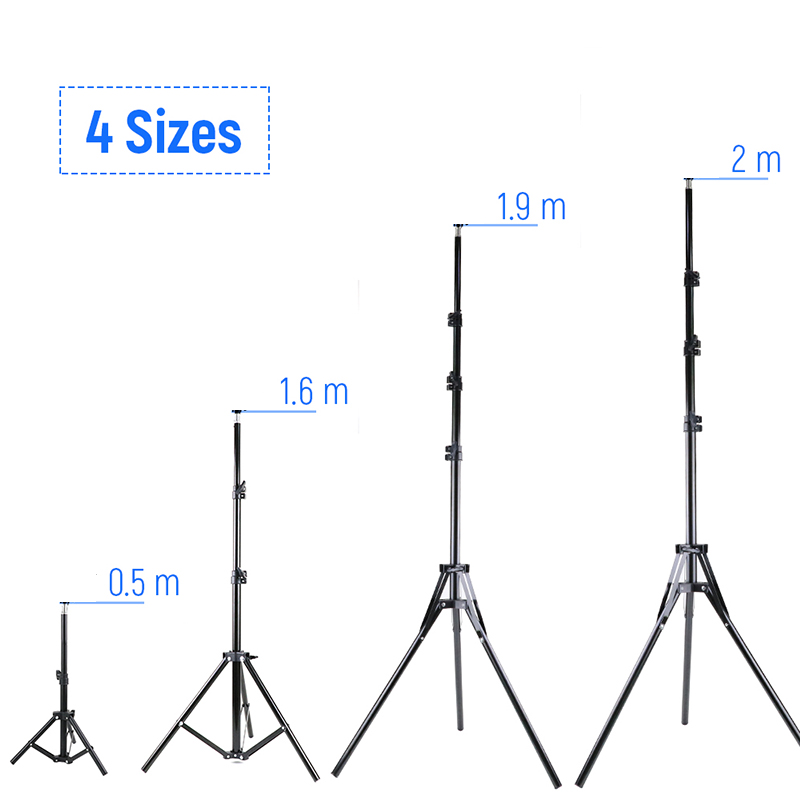 Photography Video Lighting Kit - Trípode de fotografía de 200cm, 160cm,