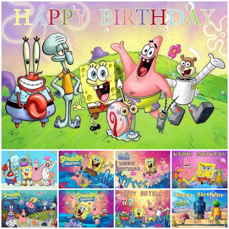 Photography Lighting Backdrop - Fondo Temático de Bob Esponja, Decoración