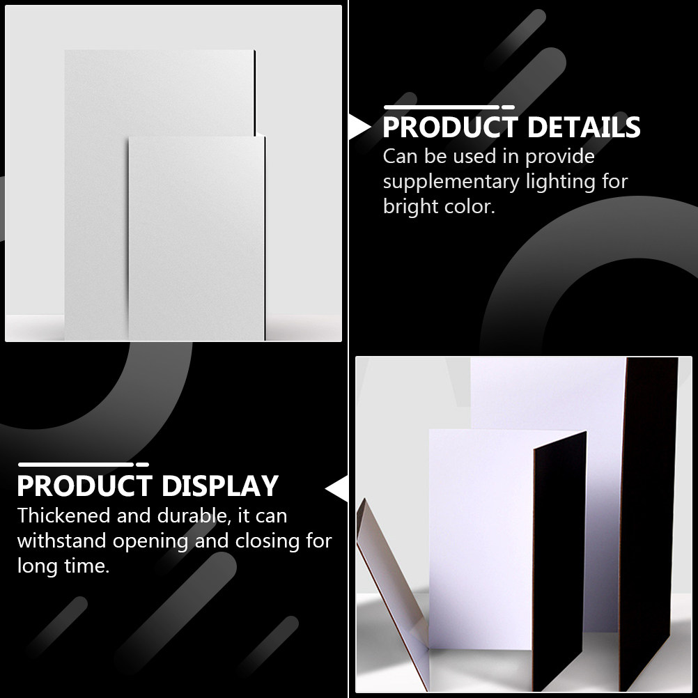 Photography Lighting Backdrop - Tablero Reflector Plegable Blanco y Negro