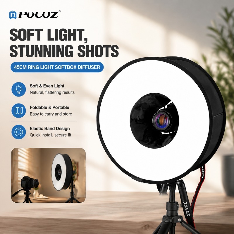 Photography Lighting Modifiers - Softbox plegable de 45 cm con