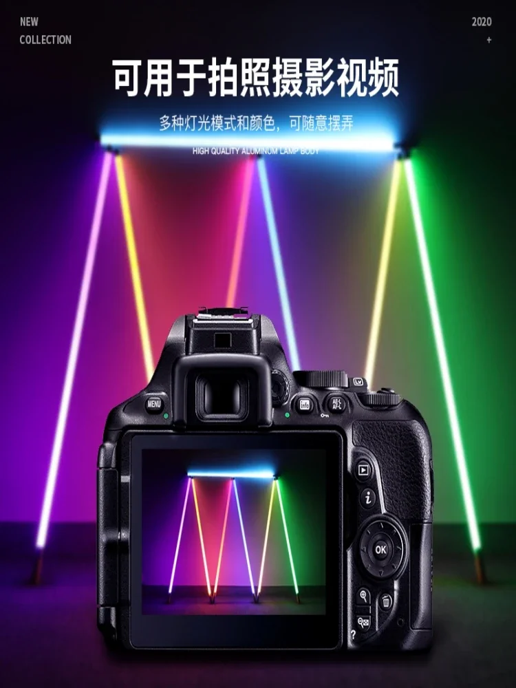 Lámpara LED recargable de mano - Photography Lighting Composition reseña y precio