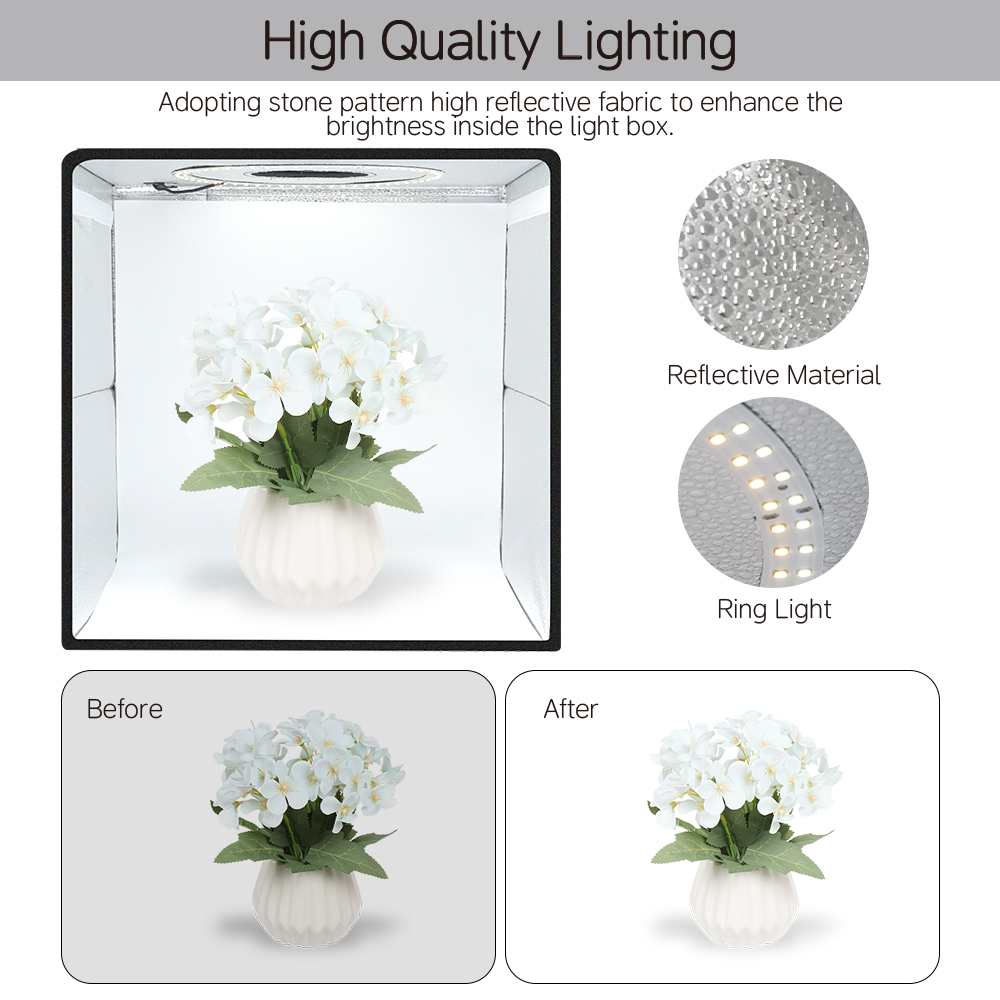 Lightdow-Kit de caja de tienda - Photography Lighting Backdrop reseña y precio