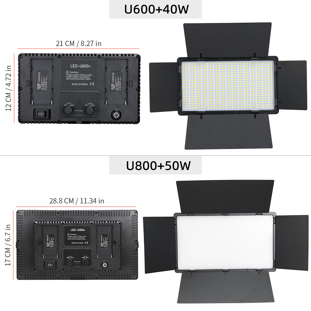 U800-Panel de luz LED para est - Photography Video Lighting Kit reseña y precio