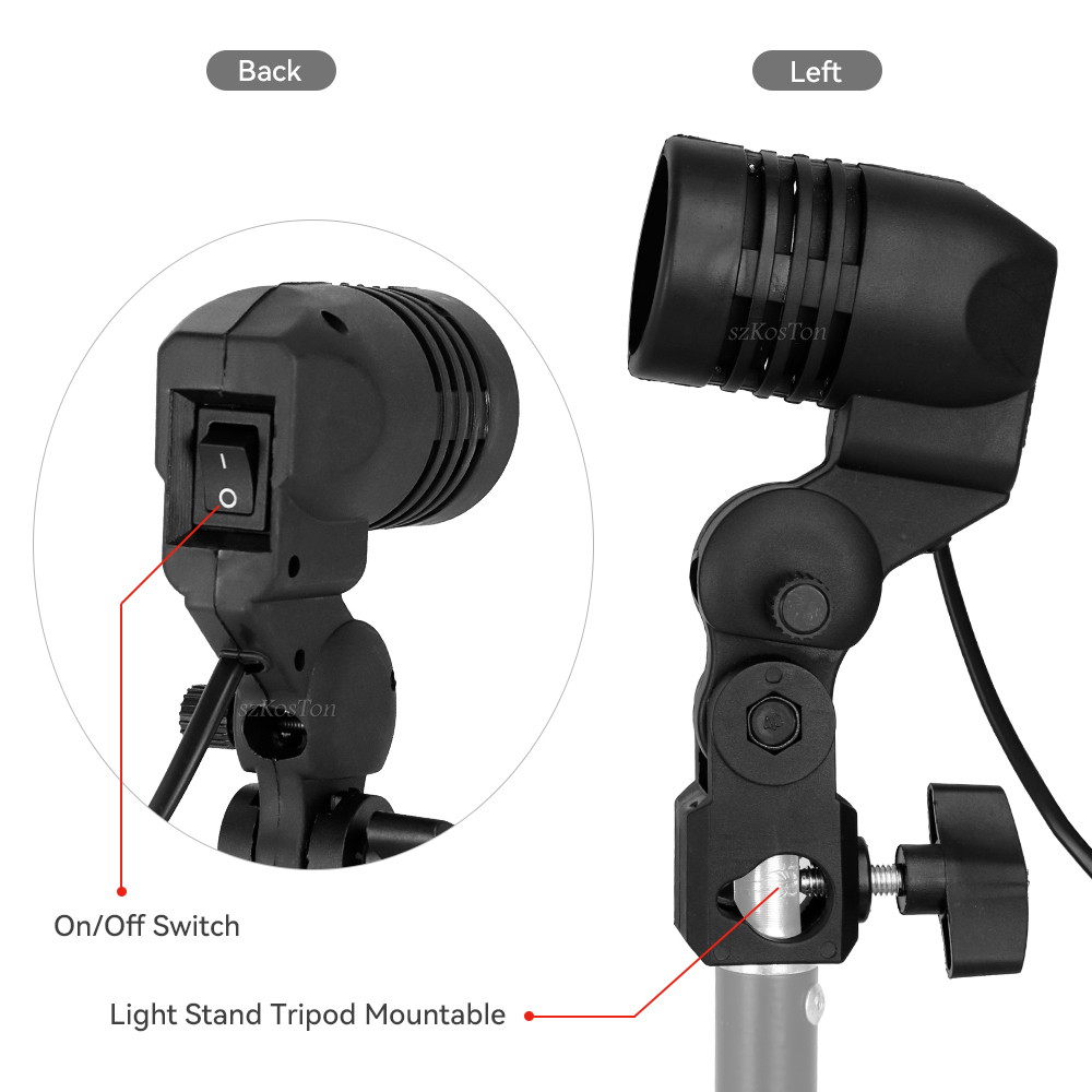 Portalámparas de un solo cabez - Photography Video Lighting Kit reseña y precio
