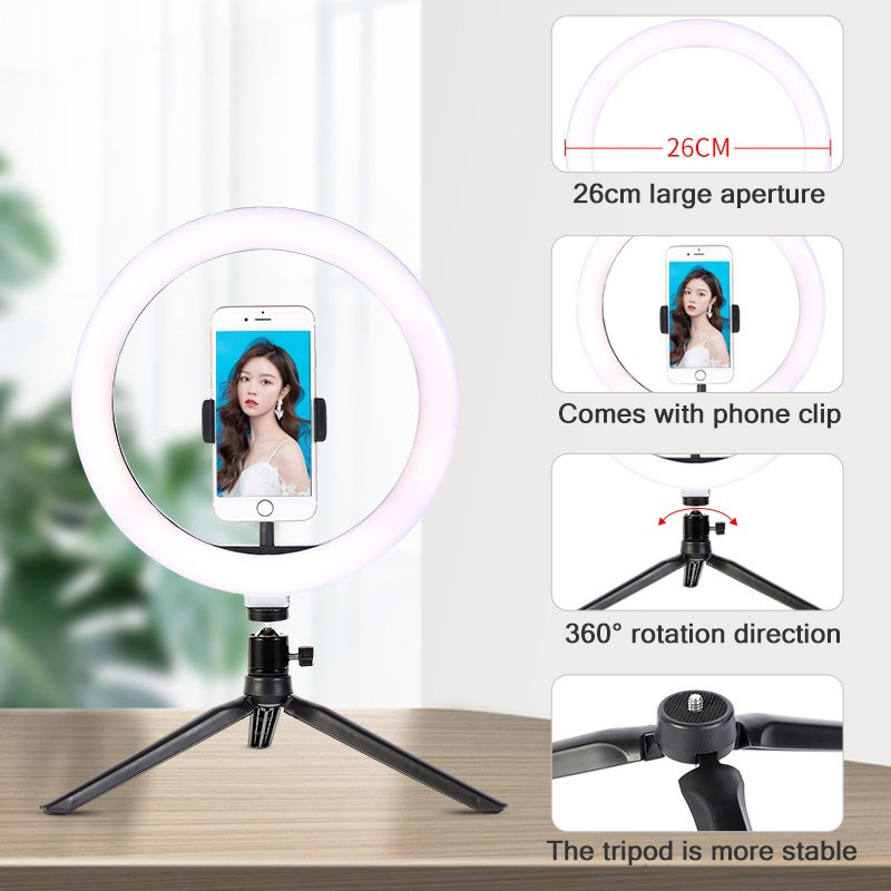 Anillo Led de 26cm y 10 pulgad - Photography Lighting Tool reseña y precio