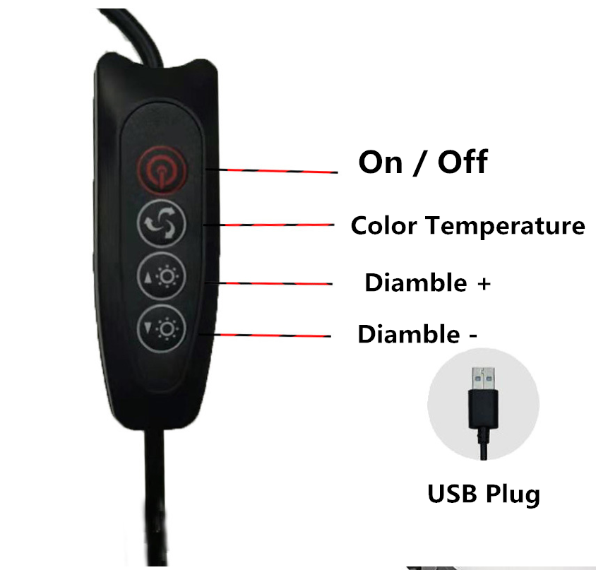 Anillo de luz LED para selfies - Photography Lighting Tool reseña y precio