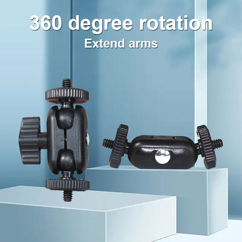 Nuevo Brazo mágico de doble ca - Photography Video Lighting Kit reseña y precio
