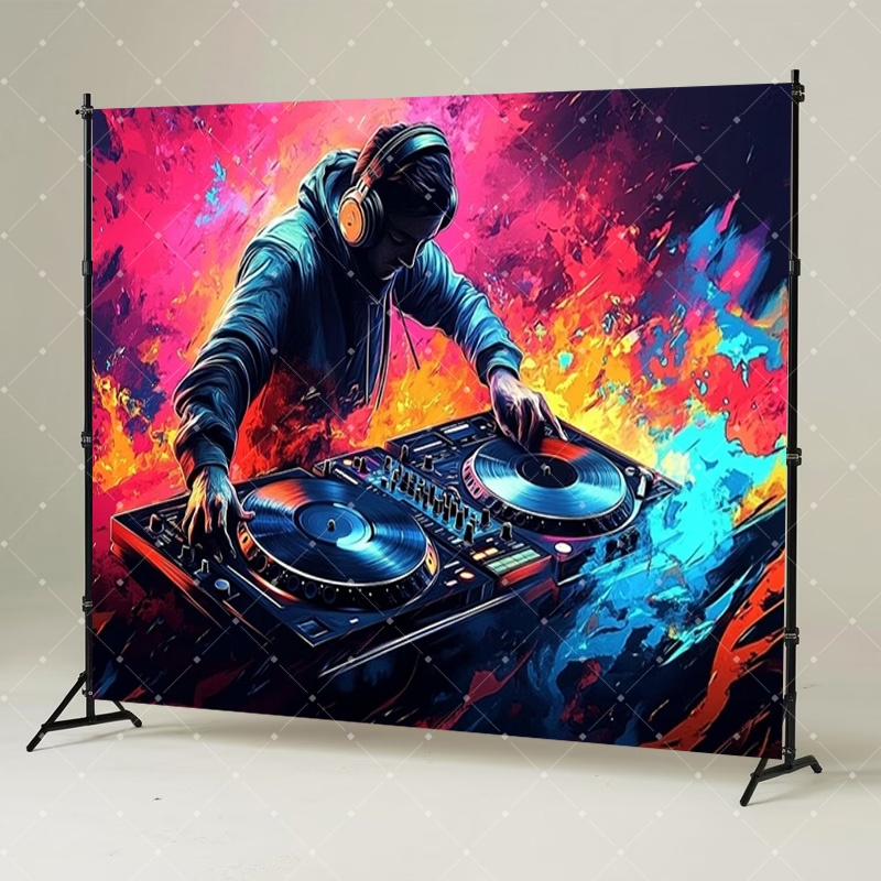 Decoración para Fiesta de DJ d - Photography Lighting Backdrop reseña y precio