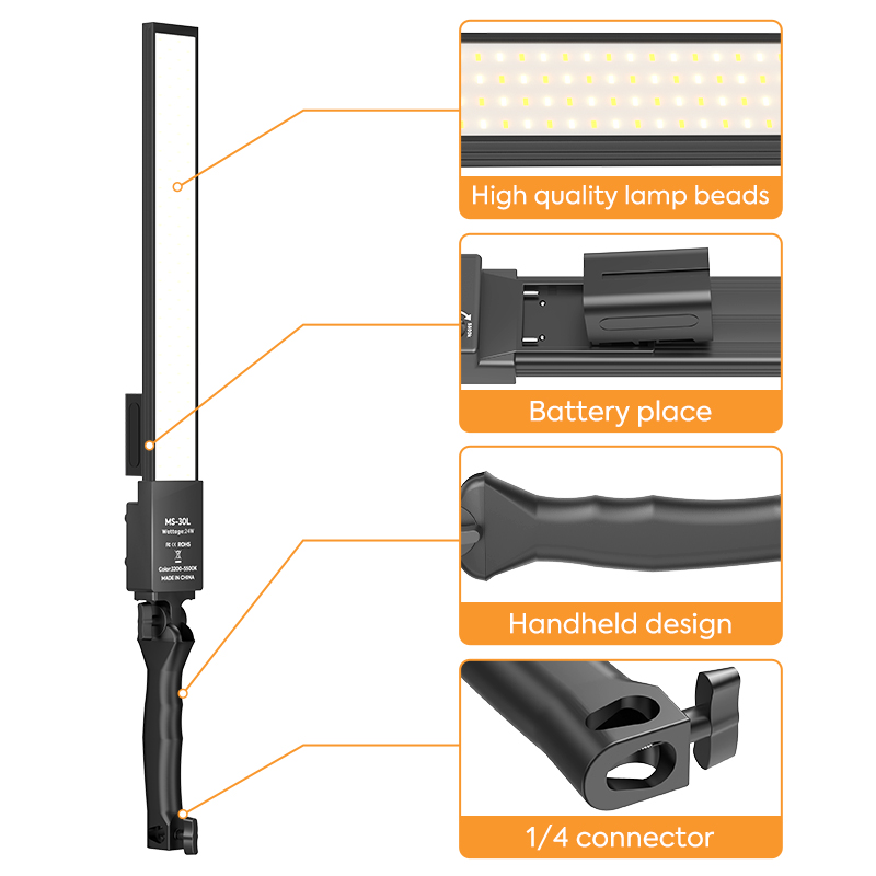 Kit de palo de mano para ilumi - Photography Video Lighting Kit reseña y precio