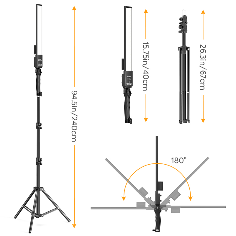 Kit de palo de mano para ilumi - Photography Video Lighting Kit reseña y precio