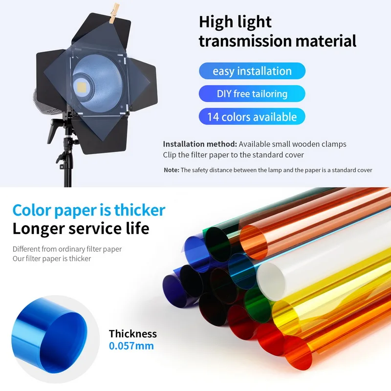 Selens 14 colores 40*50cm jueg - Photography Lighting Modifiers reseña y precio