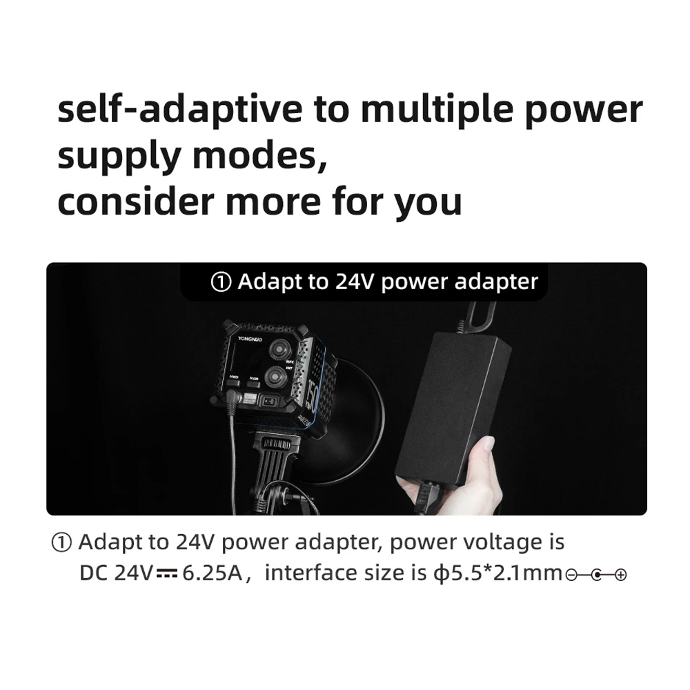 Adaptador de corriente CC Yong - Photography Video Lighting Kit reseña y precio